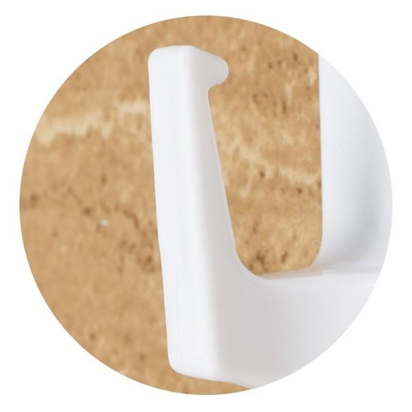 Wieszak samoprzylepny biały 5 szt - Yoka zdjęcie 4