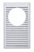 kratka do pochłaniacza 175*295mm fi120mm biała z siatką - kra 128 bi