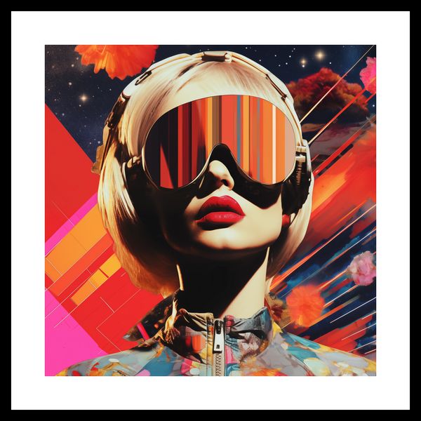 Plakat 30x30cm Retrofuturystyczna Muza zdjęcie 3