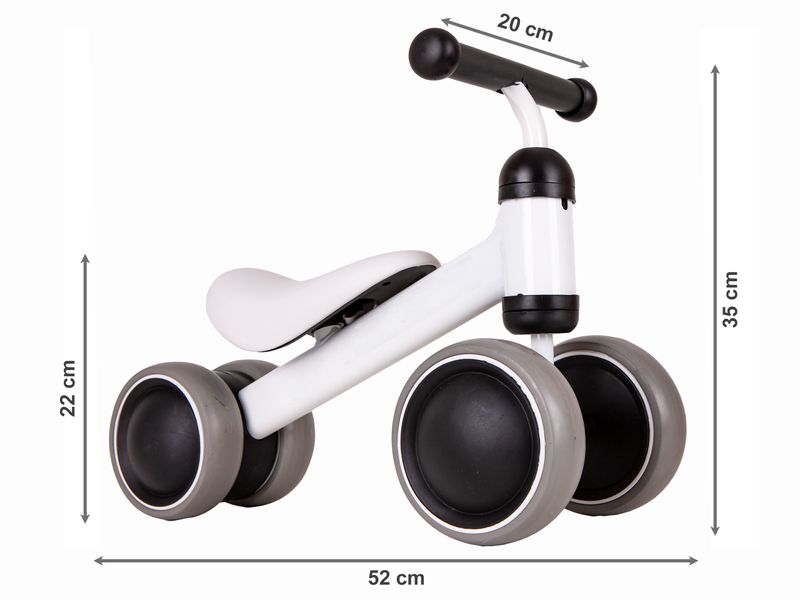 Rowerek biegowy mini rower Practise White Ecotoys zdjęcie 5
