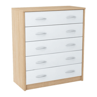 Szafka na buty, 5 półek, Classic, 74x35x85 cm, sonoma, biel| TYLETEGOTU