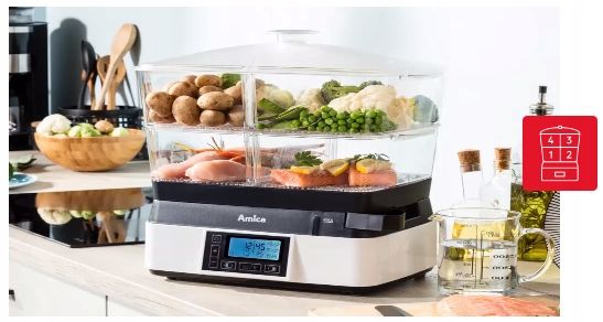 Parowar Amica PT 4011 11l 1800W 7 programów LCD zdjęcie 9