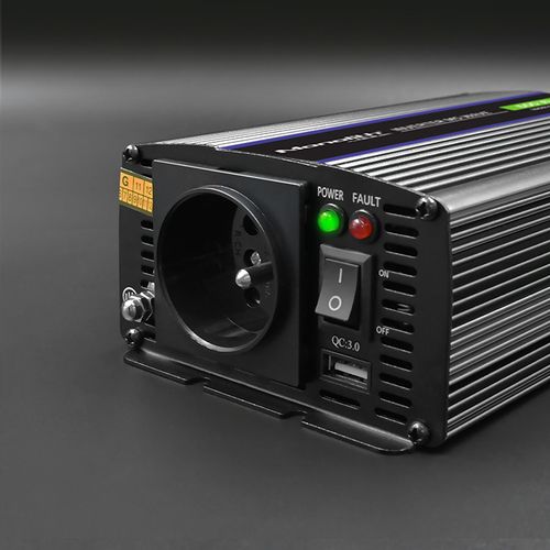 Qoltec Przetwornica napięcia Monolith 600 MS Wave | 12V na 230V | 300/600W | USB na Arena.pl