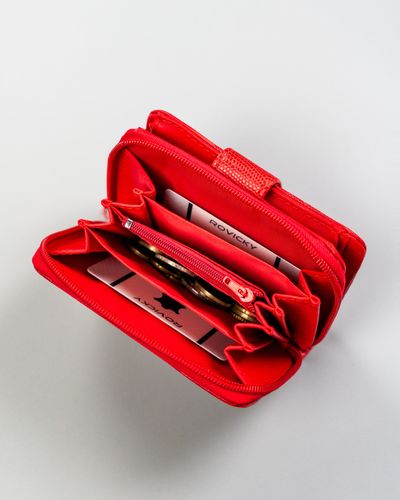 portfel damski pu a-030b-bl 8358 red na Arena.pl