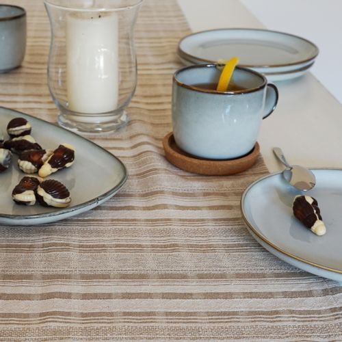 Bieżnik Lniany Wstążka Koronka 120cm na Arena.pl