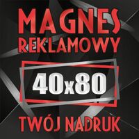 Magnesy reklamowe na samochód auto reklama magnetyczna 40x80 cm