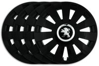 KOŁPAKI 16 PEUGEOT 407 307 308 207 807 CZARNE BTC