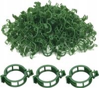 ZAPINKI KLIPSY UCHWYT SPINACZ DO ŁODYG POMIDORÓW FASOLI PĘDÓW 100 SZTUK