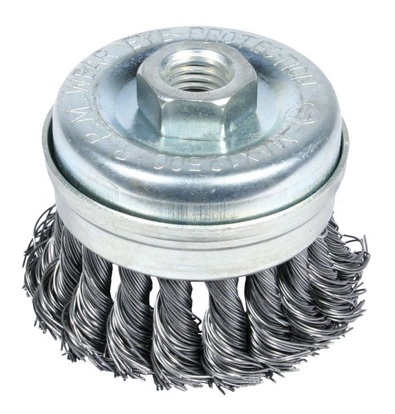 SZCZOTKA DOCZOŁOWA SPLATANA 65MM ZN - E-561-2065 zdjęcie 1