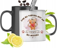 Kubek Magiczny Z Tygryskiem Zmieniający Kolor Z Nadrukiem Ze Zdjęciem