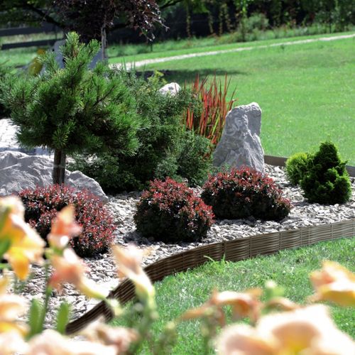 Płotek ogrodowy pleciona wiklina IBWI | Szary na Arena.pl