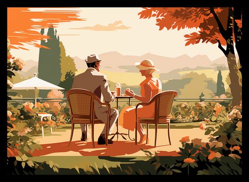 Plakat 35x25cm Retro Randka na Arena.pl