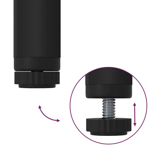 Wieszak na ubrania z półkami Czarny dąb 60 x 30 x 171 cm na Arena.pl
