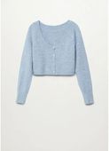Mango Kardigan Neusi Niebieski Regular Fit XL