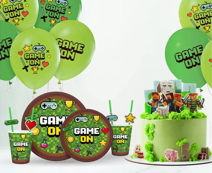 Słomki papierowe Game On, 8 szt. zdjęcie 2