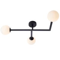 Łazienkowa lampa sufitowa L&-193905 Light& szklane kule IP44 czarna