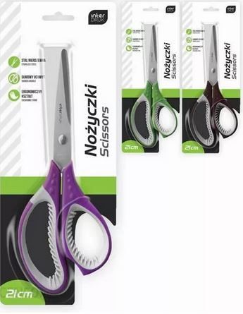 NOŻYCZKI 21CM INTERDRUK zdjęcie 1