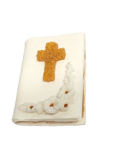 KSIĄŻECZKA KOMUNIJNA złota KOMUNIA dekoracja tort na Arena.pl