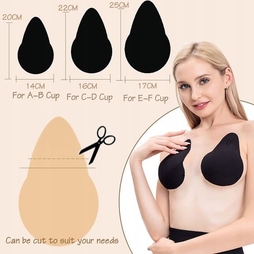 2 pary Taśma podnosząca piersi dla dużych piersi z osłonki na sutki,C-D CUP na Arena.pl