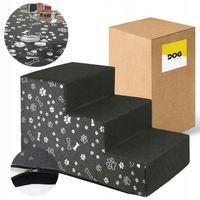SCHODY SCHODKI DLA PSA RAMPA PODEST 3 STOPNIE 30 cm STABILNE