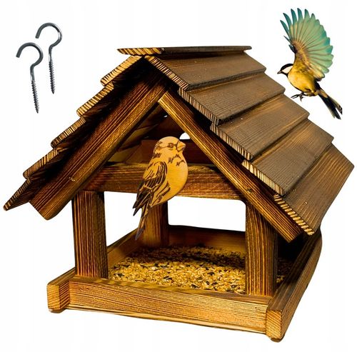 Karmnik Dla Ptaków Duży Na Prezent PREMIUM XXL Budka Ozdoba Ogrodu + na Arena.pl