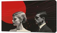Obraz 100x60cm Futurystyczne Retro Szykany