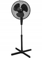 STP FF-40B3 MOCNY WENTYLATOR PODŁOGOWY 40W 40CM REGULOWANY 126CM CZARNY ALU