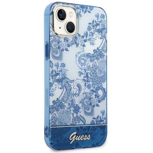 Etui Guess do iPhone 15 Plus, iPhone 14 Plus, Niebieski na Arena.pl
