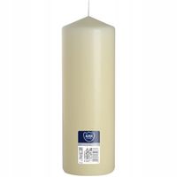 KREMOWA DUŻA Świeca walec bezzapachowa ŚWIECZKA PARAFINOWA 25CM 160H 1KG