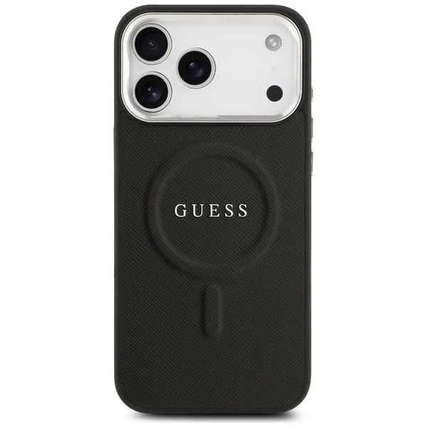 Etui Guess Classic Logo MagSafe do iPhone 17 Pro Max czarny zdjęcie 3