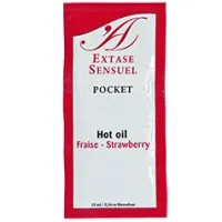 extase sensual olejek do masażu truskawkowy 10 ml z feromonami
