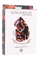 sportsheets amber hand cuffs