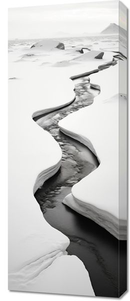 Obraz 40x100cm Szczeliny Mrozu zdjęcie 1