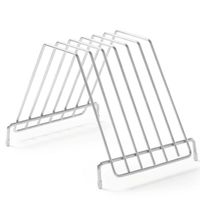 Stojak na deski do krojenia stal nierdzewna - 6 desek - Hendi 826201