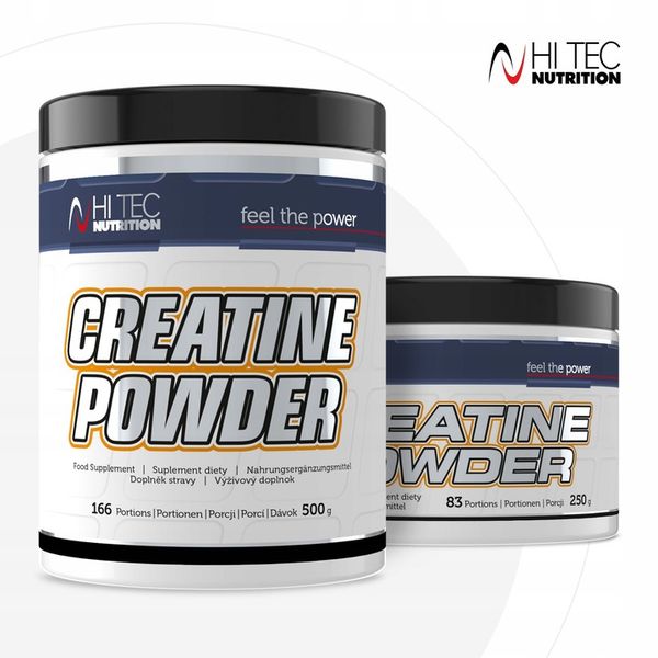 HI TEC Creatine Powder- 250g MONOHYDRAT MASA SIŁA zdjęcie 3