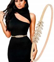 Pasek Damski Liście Liść Sprężyna Snake Pancerka