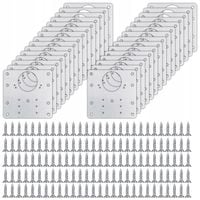 30x PŁYTKA DO NAPRAWY WYRWANYCH ZAWIASÓW MEBLOWYCH SZAFEK ZESTAW