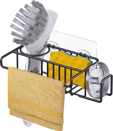 Organizer do zlewu 4 w 1 czarny 21,5 x 11 x 6,7 cm na Arena.pl