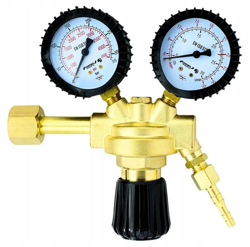 Reduktor do CO2 argon dwutlenek węgla MAXY CO2/Ar z 2 manometrami na Arena.pl