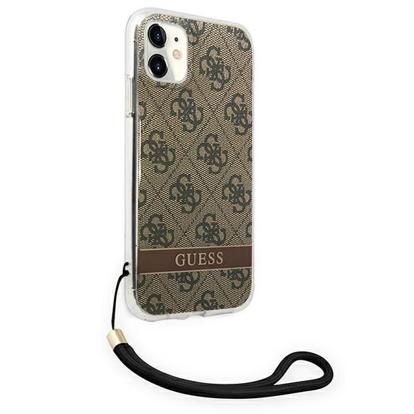 Etui Guess do iPhone 11, Brązowy zdjęcie 4