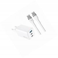 Szybka ładowarka GaN 65W 3 wejścia z długim kablem 2m do Huawei P Smart Pro