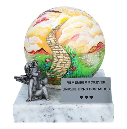 Ręcznie malowana urna dekoracyjna na prochy dziecka na Arena.pl