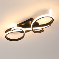 Lampa Sufitowa LED Do Salonu Natynkowego Nowoczesna Czarna 36W 3000K MCKALE