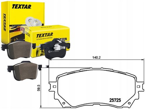 TEXTAR KLOCKI HAMULCOWE PRZÓD MAZDA 6 2015- na Arena.pl