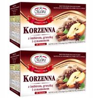 Malwa Herbatka ziołowo-owocowa korzenna z imbirem gruszką i cynamonem  x 2