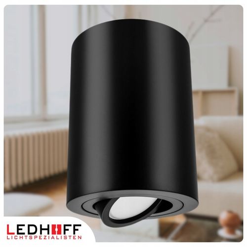 Oprawa natynkowa Halogenowa SPOT Tuba LED GU10 DUŻA czarna RUCHOMA na Arena.pl