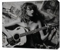 Obraz 70x60cm Młoda Gitarzystka