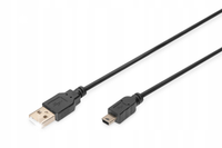 Kabel USB A - miniUSB B Digitus AK-300130-010-S 1 m