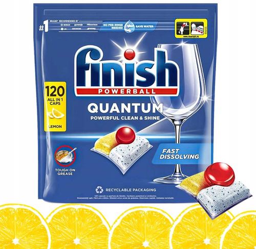 FINISH Kapsułki Quantum All-in-1 120 Lemon na Arena.pl