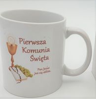 kubek ceramiczny pamiątka pierwszej komunii świętej
